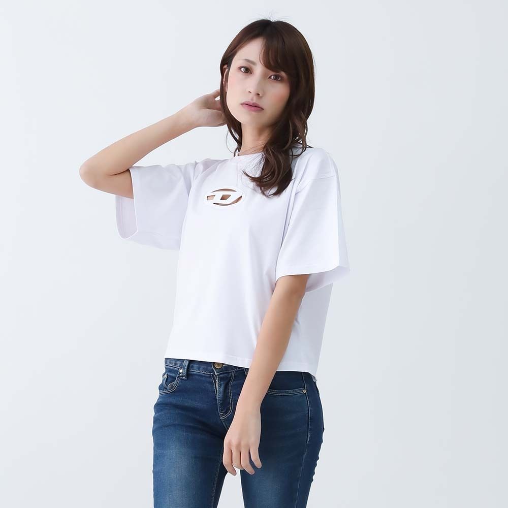 訳あり DIESEL ディーゼル A15096 0NIAX 100 T-BUXT-CROP-OD 半袖 T