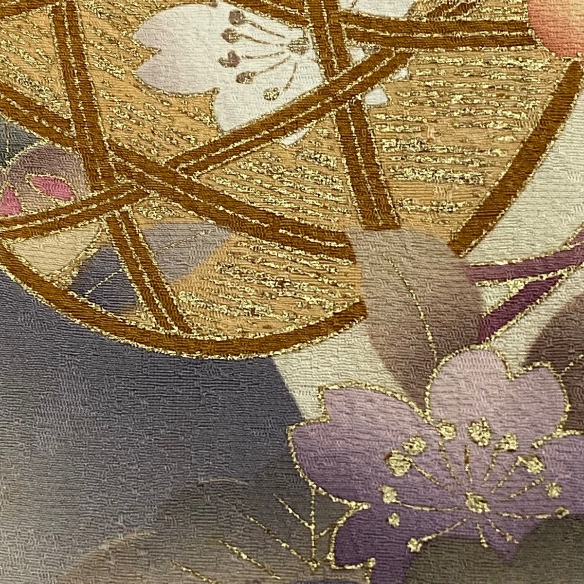 振袖 身丈161.5cm 裄丈67cm M 袷 花籠 松竹梅 金彩 染め分け