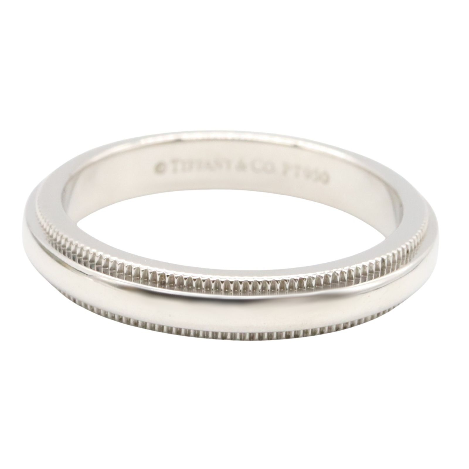 ティファニー TIFFANY＆CO ミルグレインリング Pt950 ジュエリー