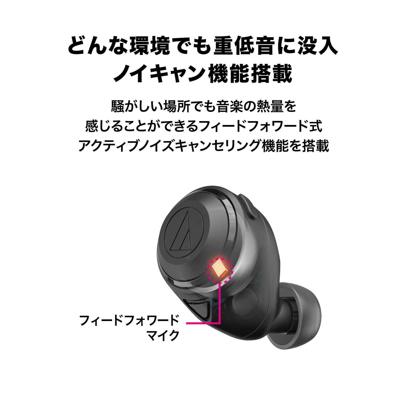 オーディオテクニカ ATH-CKS50TW BK ワイヤレスイヤホン bluetooth 