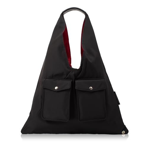 ハートメイドファクトリー 三角 トートバッグ トライアグルバッグ A 4 高密ポリエステル トライアングルシリーズ FY 0799 ブラック