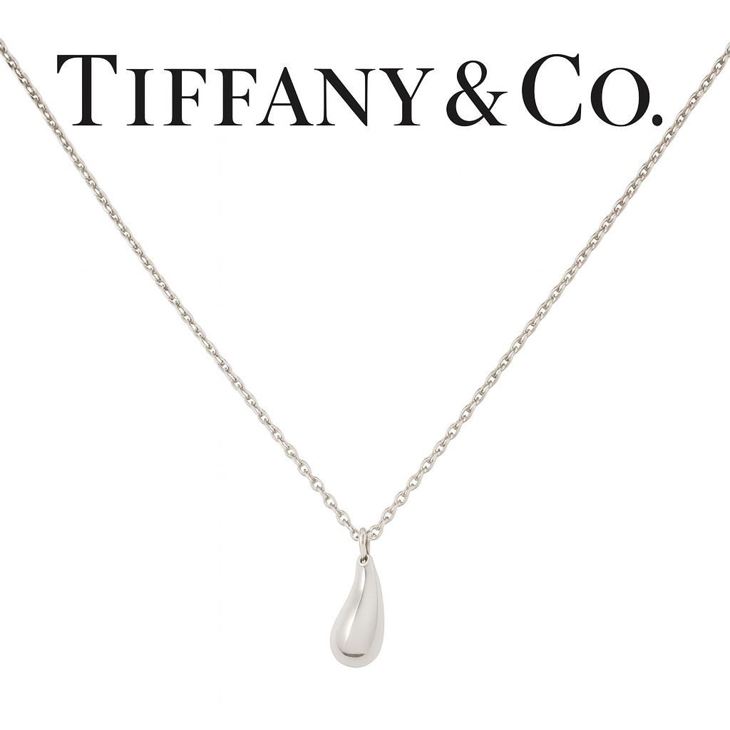Tiffany & Co. たティアドロップ　シルバーネックレス Tiffany&Co.】ティアドロップネックレス SV | BRAND JEWELRY LeMonde