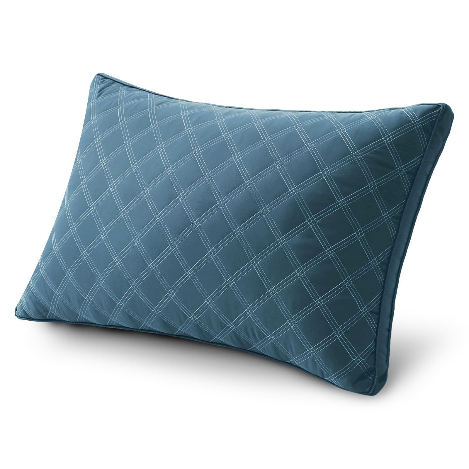 【特価商品】横向き対応 43×63cm 丸洗い可能 ホテル仕様 立体構造 高反発枕 通気性よい 首が痛くならない安眠枕 まくら 長さ63cm＊幅43cm＊高さ20cm(ブルー) 枕 HEVUMYI