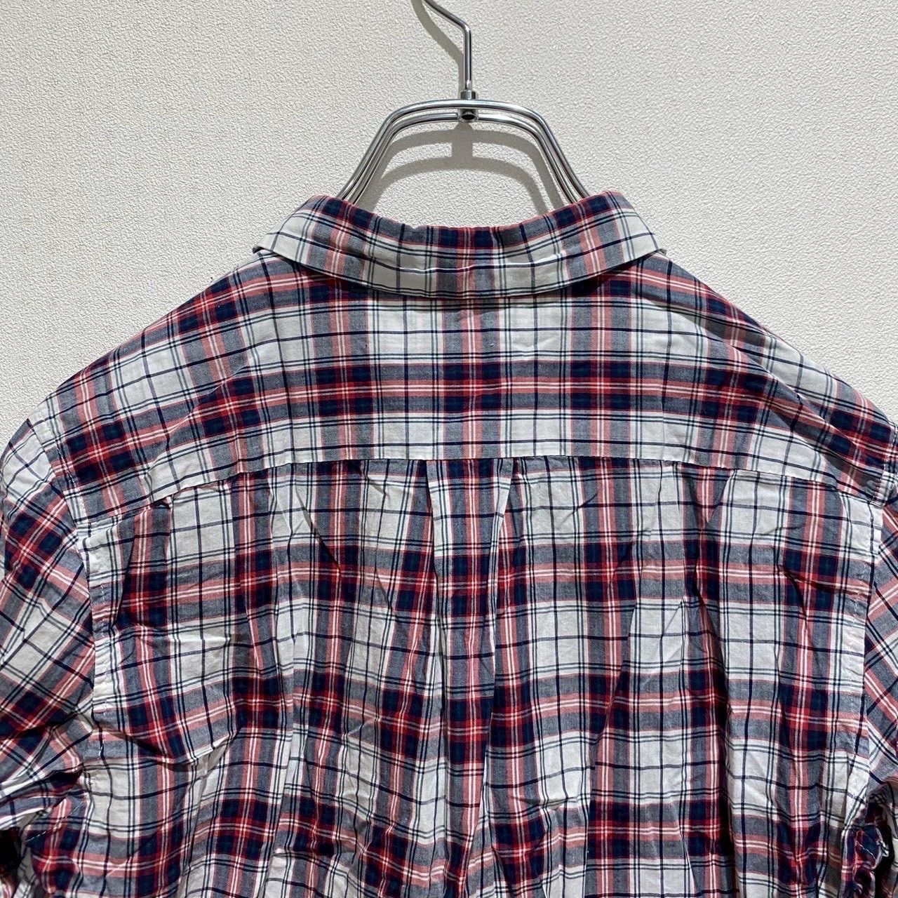 マカフィー トゥモローランド 長袖シャツ チェック柄 トップス レディース 38サイズ ネイビー×ベージュ系 MACPHEE 美品】トゥモローランド マカフィー 長袖チェックシャツ ブルー