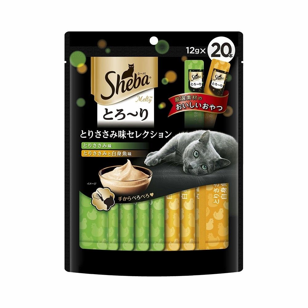 同梱不可 20個セット マースジャパンリミテッド シーバ とろ～り メルティ とりささみ味セレクション 12ｇ×20本