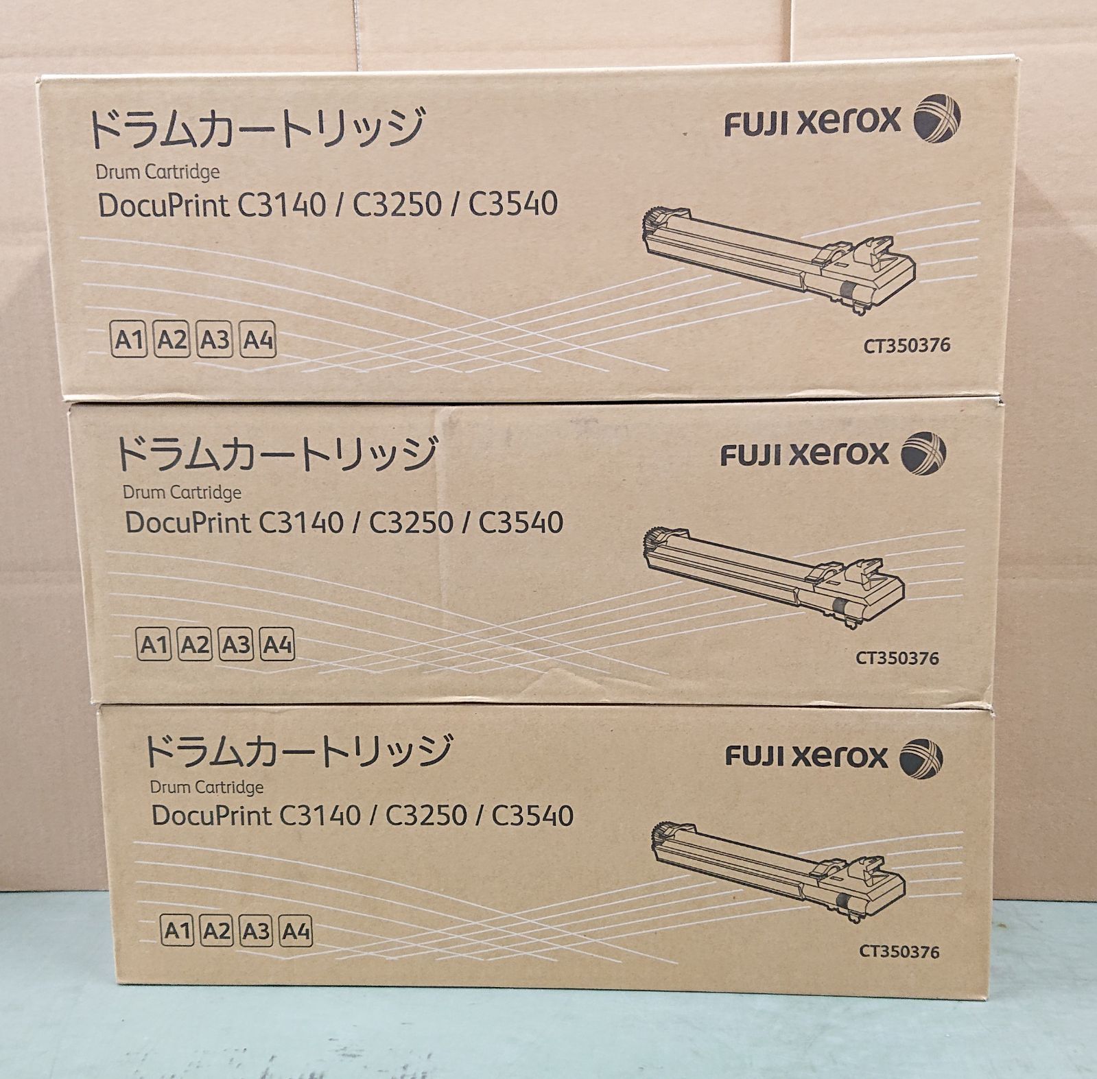 FUJIXEROX 純正ドラムカートリッジ CT350376 3本セット 姫路より発送