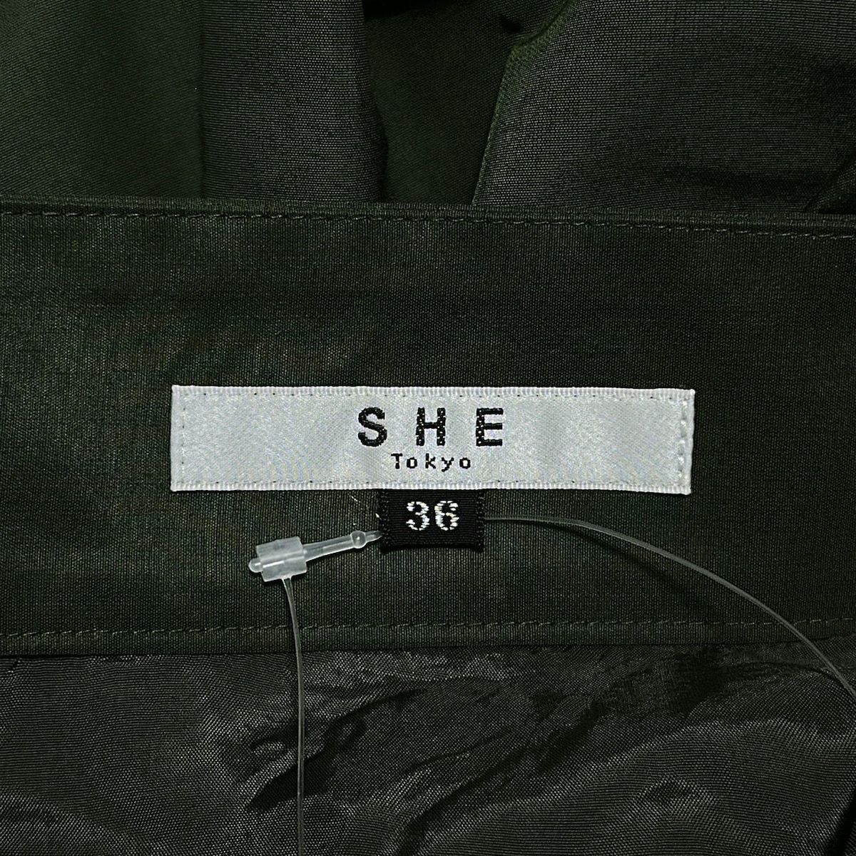 品質保証 ！ SHE Tokyo シートーキョー ロングスカート サイズ36 S レディース - カーキ 早い者勝ち定番。