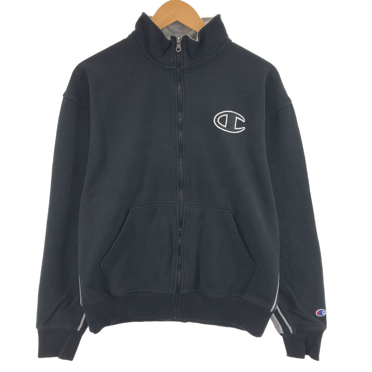 古着 チャンピオン Champion AUTHENTIC ATHLETICWEAR フルジップスウェットシャツ トレーナー メンズM/eaa411687
