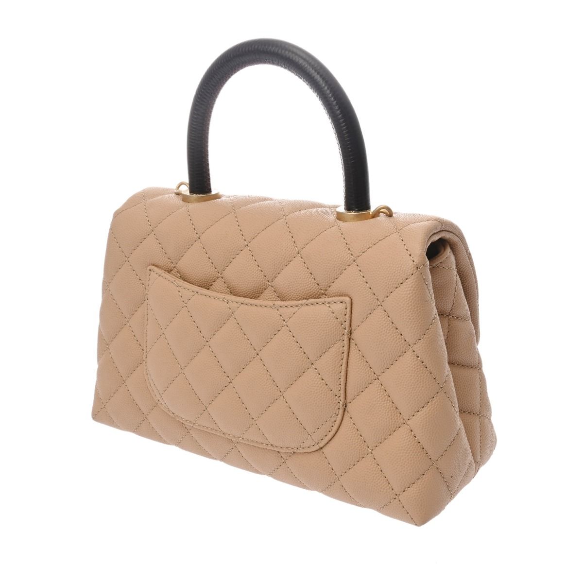 シャネル マトラッセ トップハンドル XS 2WAY ベージュ/ボルドー シャネル マトラッセ トップハンドル XS 2WAY ベージュ/ボルドー