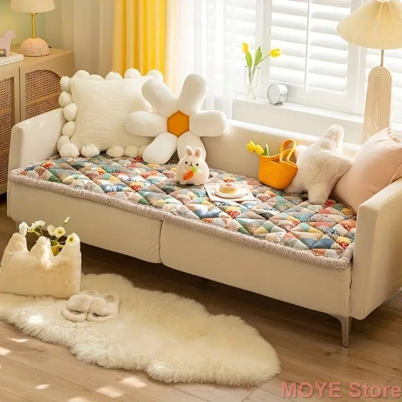 2人掛け ベロアソファ 幅136cm コンパクト 光沢アイアン脚 クッション