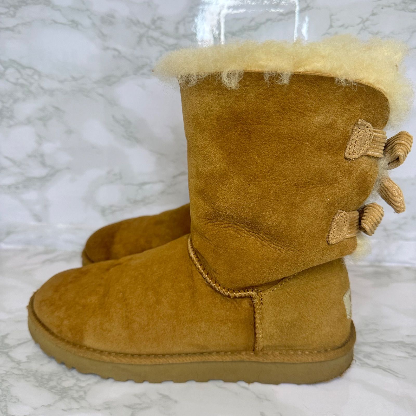 未使用◇UGG◇♥リボン可愛い♥ムートンブーツ24cm靴/シューズ