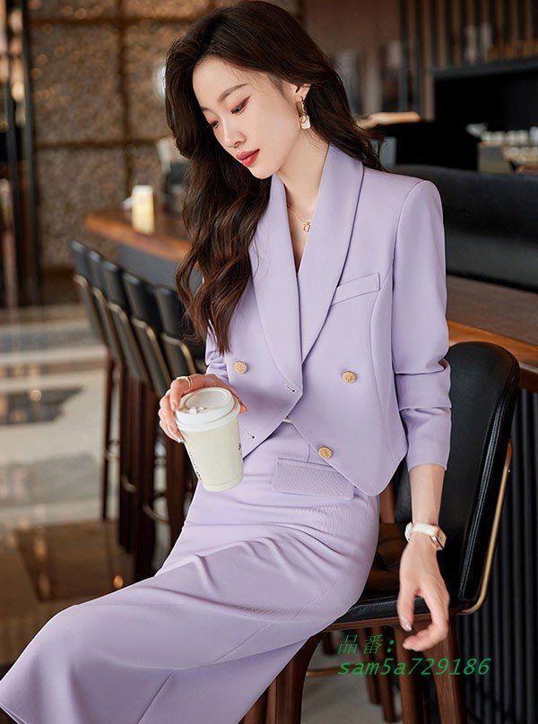 スカートスーツ レディース 大きいサイズ フォーマル 通勤 事務服 オフィス 長袖 面接 ビジネス 就職活動 仕事着 am5a729186 MAAHADDERANG_COM