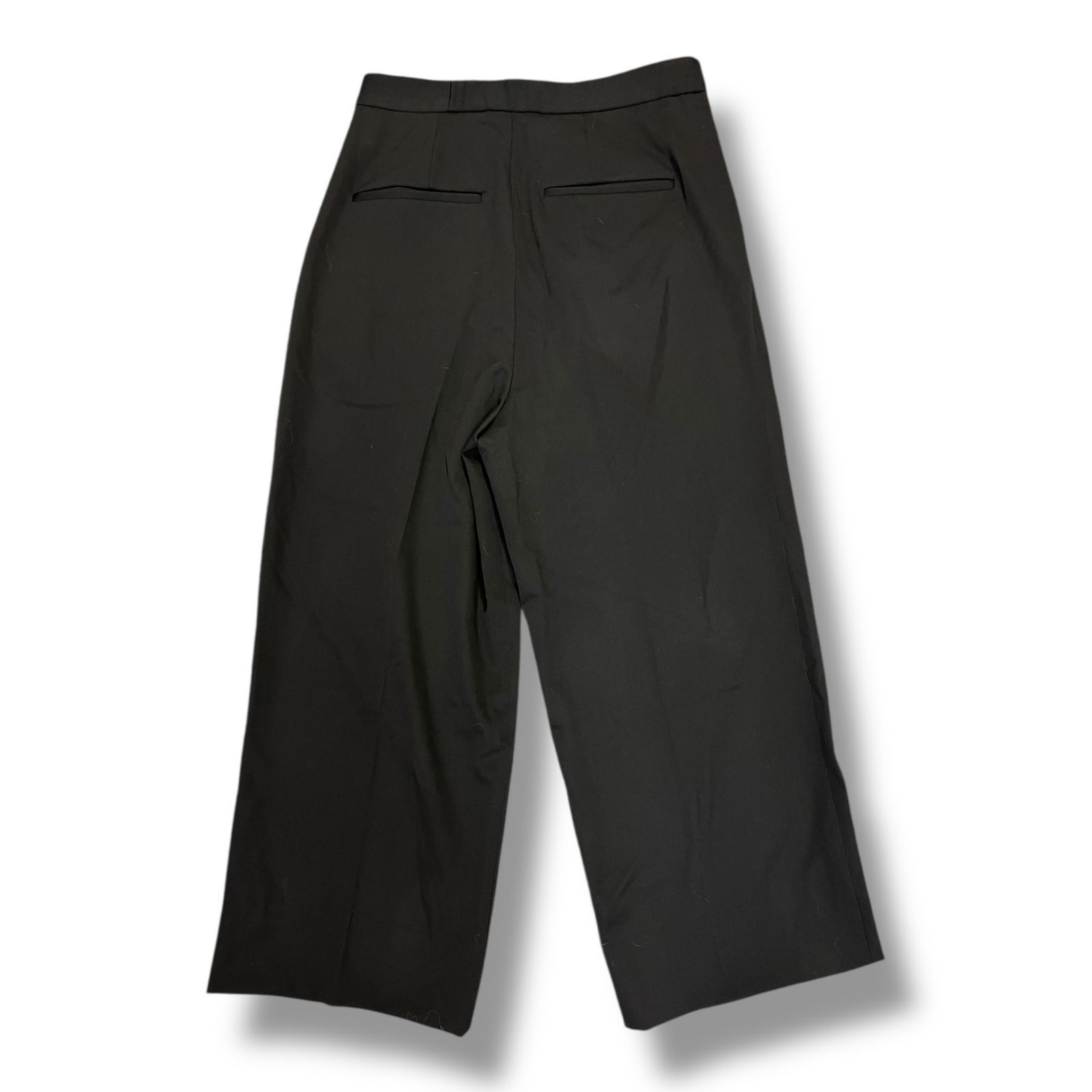 参考上代40700円 IIROT 24AW Wool band Pants ウールバンドパンツ スラックス イロット 027-024-WP90 ブラック 36 689A1