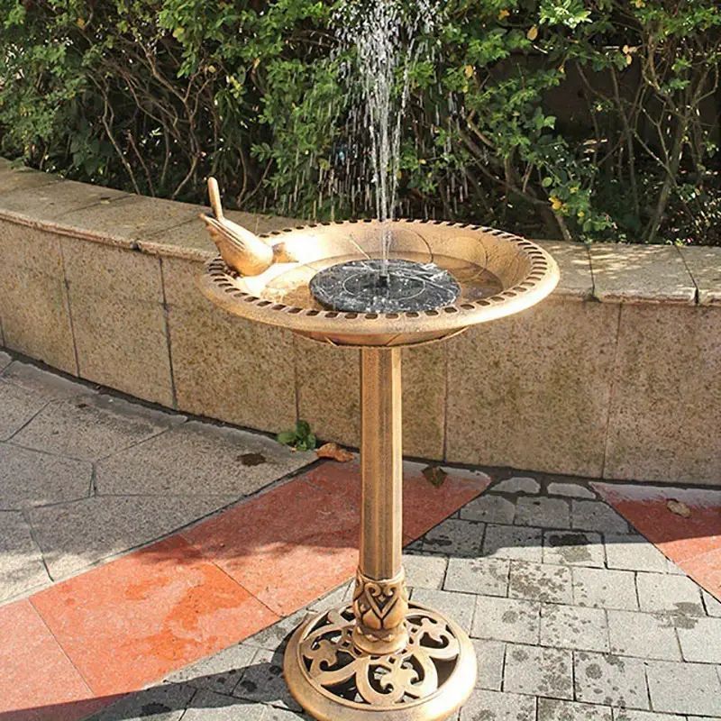 バードフィーダー ソーラー 太陽 発電 水飲み トレイ 付き おしゃれ かわいい ガーデン オブジェ 鳥 給餌器 野鳥 小鳥 鳥用品 屋外 庭 kkk