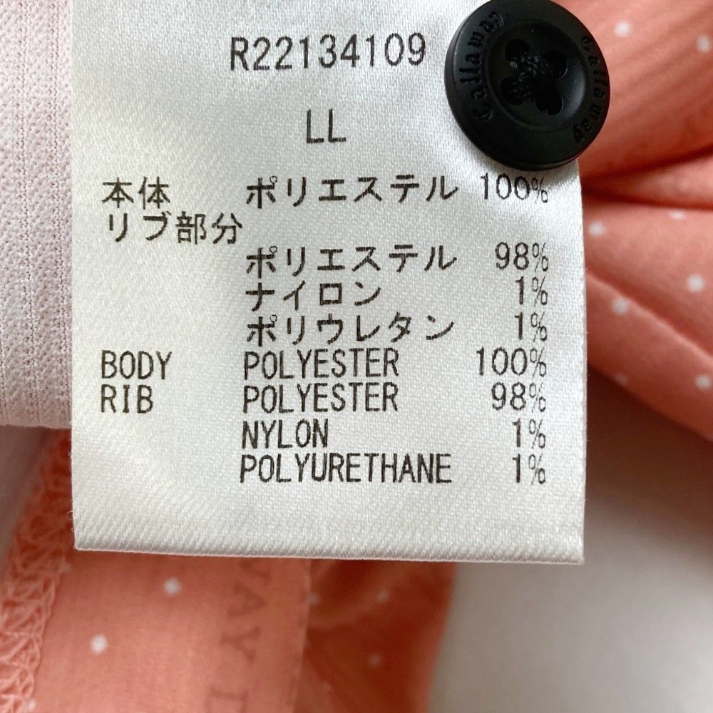 サイズ LL CALLAWAY キャロウェイ レッドレーベル 半袖ポロシャツ ドット ピンク系 240101432472 ゴルフウェア メンズ ストスト LLC-HASEGAWATOSO_COM