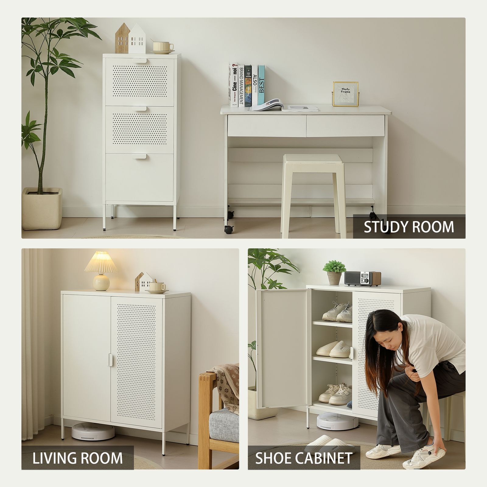 ドア付き 可動棚付き