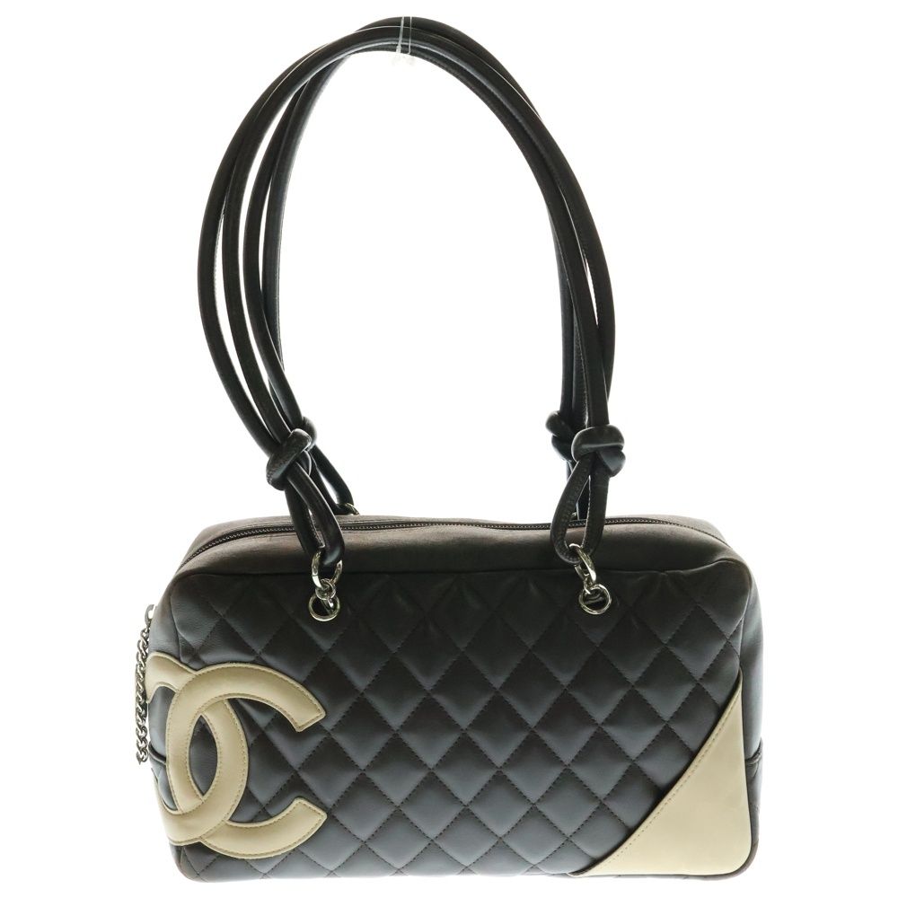 CHANEL アイボリー カンボンラインキルティング 長財布 美品シャネル