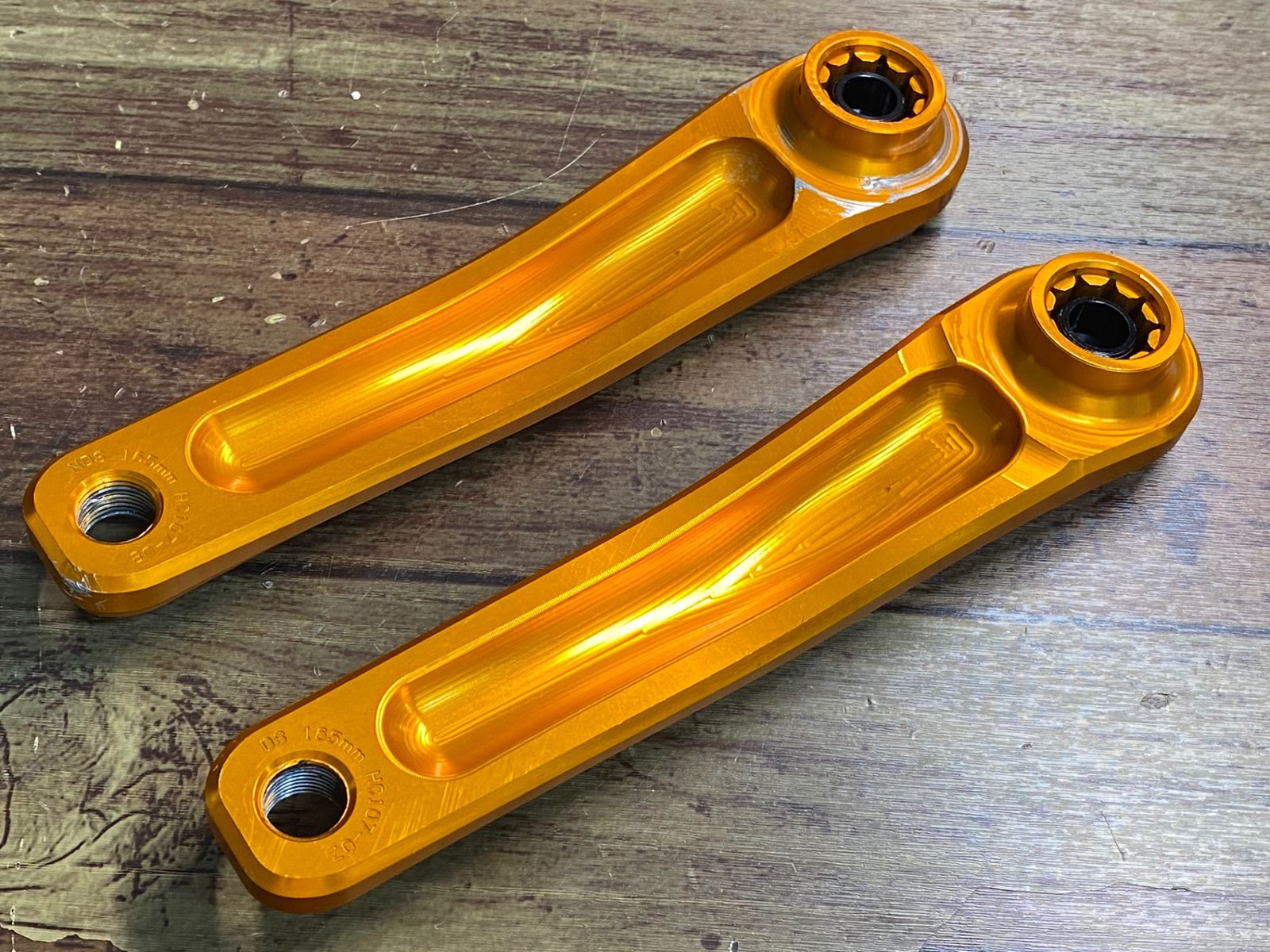 JE655 ホープ HOPE E-BIKE用クランク ゴールド 165mm BOSH製アシストユニット対応