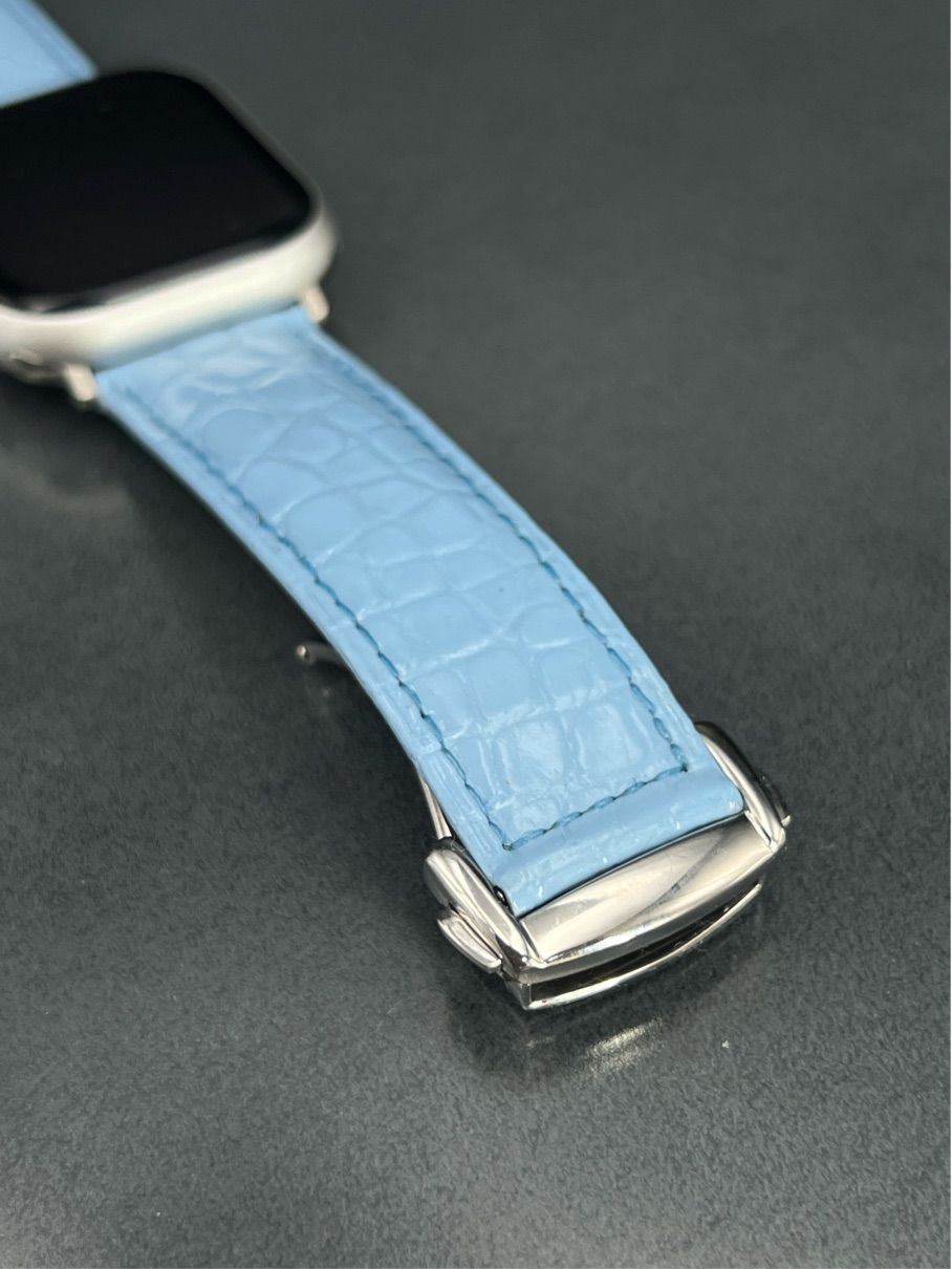 【最短翌日配送】 アップルウォッチ アリゲーター ベルト お土産