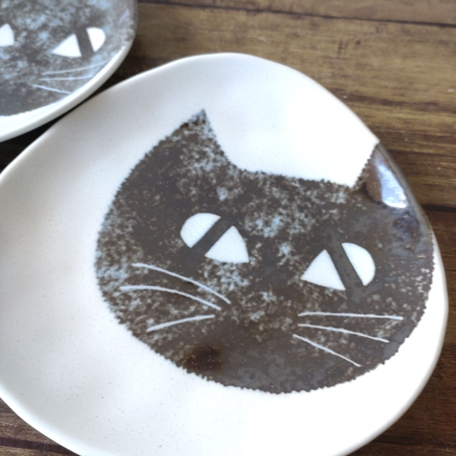 4枚】新品 日本製 美濃焼 ねこまるけ 三角 小皿 取り皿 ねこ