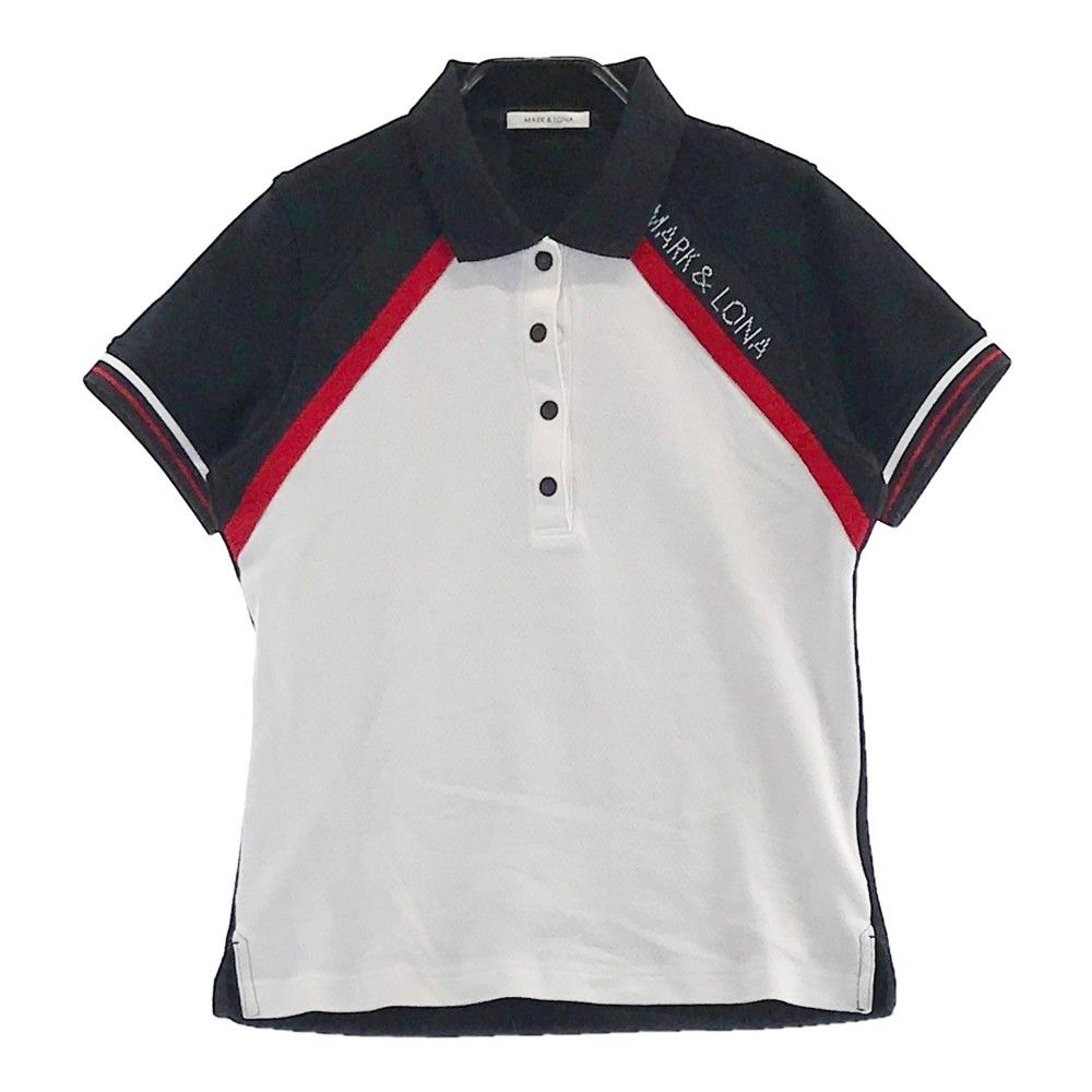 サイズ：36 MARK&LONA マークアンドロナ 半袖ポロシャツ ブラック系