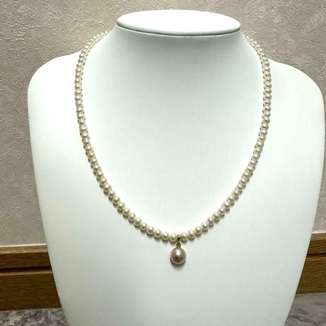 ミキモト ペルリータ MIKIMOTO ネックレス K18 ベビーパール 極美品