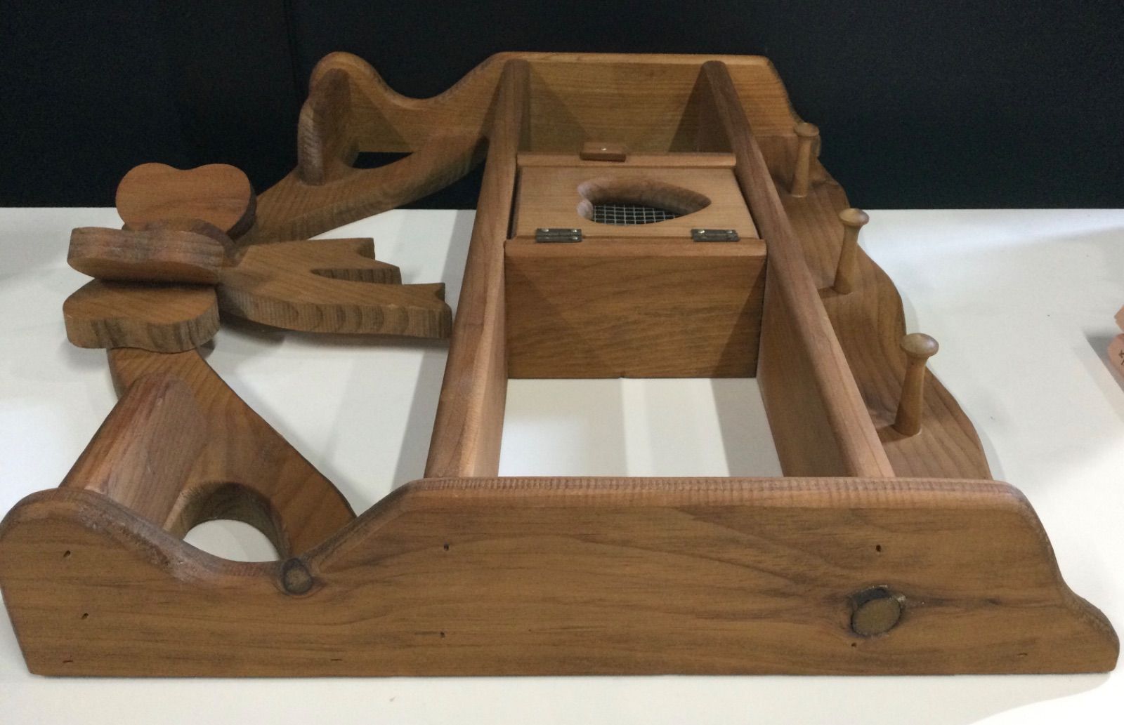 カントリー家具 ハート型 木製シェルフ アメリカンカントリー か137