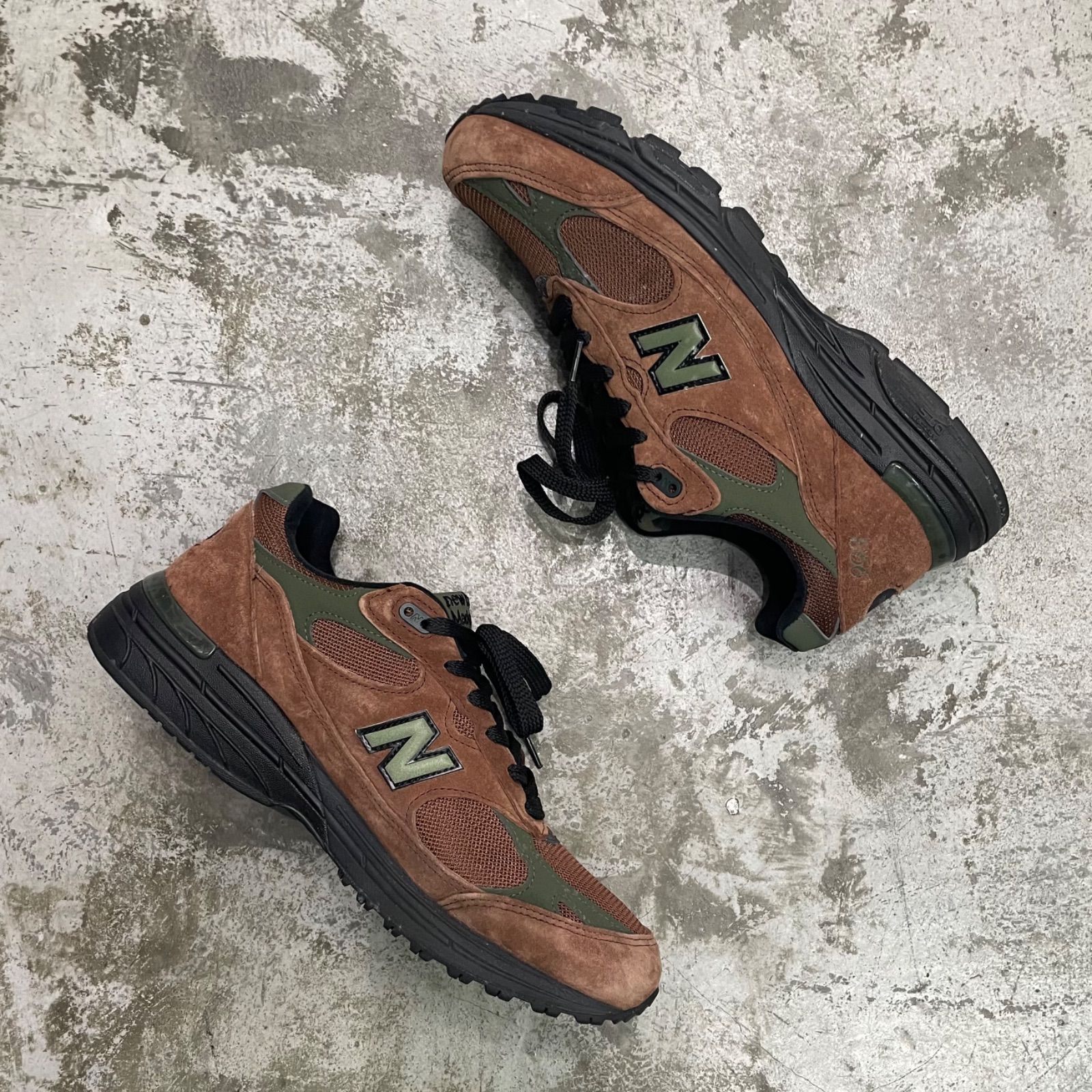 Aime Leon dore New Balance 993 Brown スエード スニーカー MR993ALD 