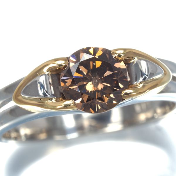 ブラウンダイヤモンド 1.1ct ダイヤモンド 約1ct プラチナ