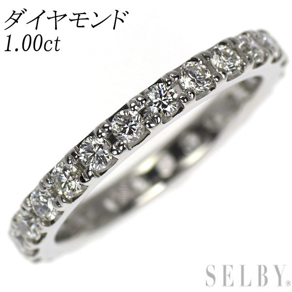 Pt900 ダイヤモンド リング 1.00ct フルエタニティ - メルカリ