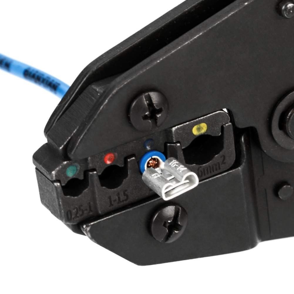 エンドスリーブ圧着工具 圧着マーク付き