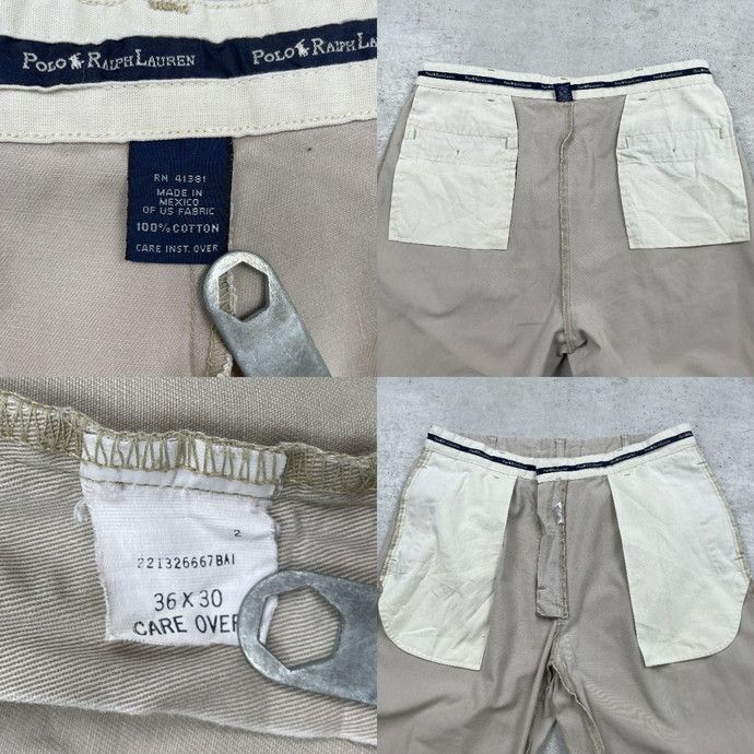 90年代 Polo Ralph Lauren ポロラルフローレン 2タック チノパンツ
