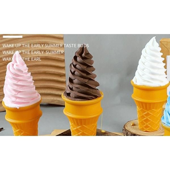 食品サンプル チョコソフトクリーム&チョコアイスクレープセット実物大です。 食品サンプル チョコソフトクリーム&チョコアイスクレープセット