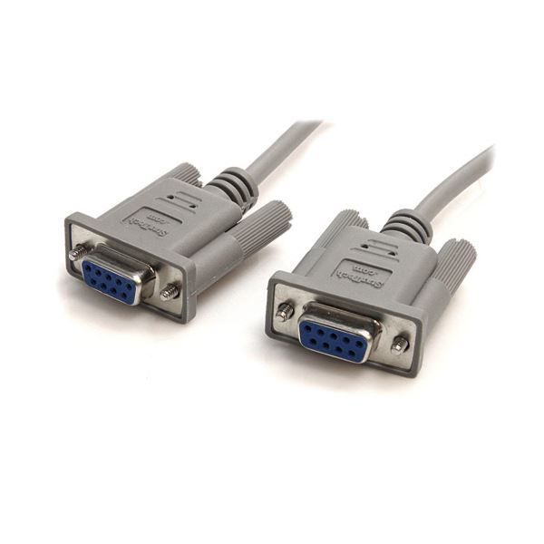 まとめ StarTech.com RS232C シリアルクロスケーブル 3m D-Sub 9ピン メス メス グレー SCNM9FF1本 ×3セット