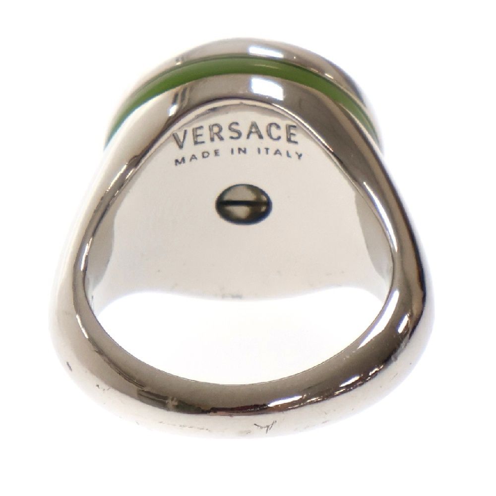 VERSACE (ヴェルサーチ) エナメル メデューサ リング 指輪 VERSACE (ヴェルサーチ) エナメル メデューサ リング 指輪