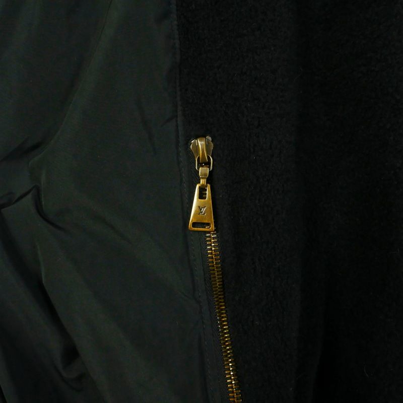 LOUIS VUITTON ジップアップブルゾン RM071M ブラック 46 ルイヴィトン LOUIS VUITTON 切替ジップアップパーカー ブルゾン