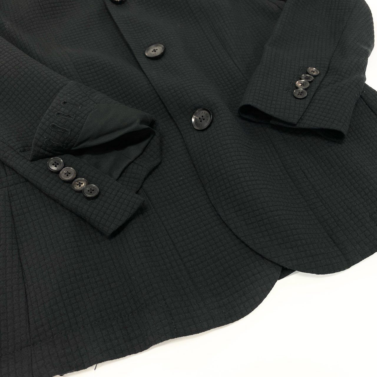 35j22 EMPORIO ARMANI エンポリオアルマーニ フーディーブレザージャケット アウター パーカー 3Z1BM1 1NFCZ 46サイズ ブラック メンズu02t KANDAIZUMI_COM