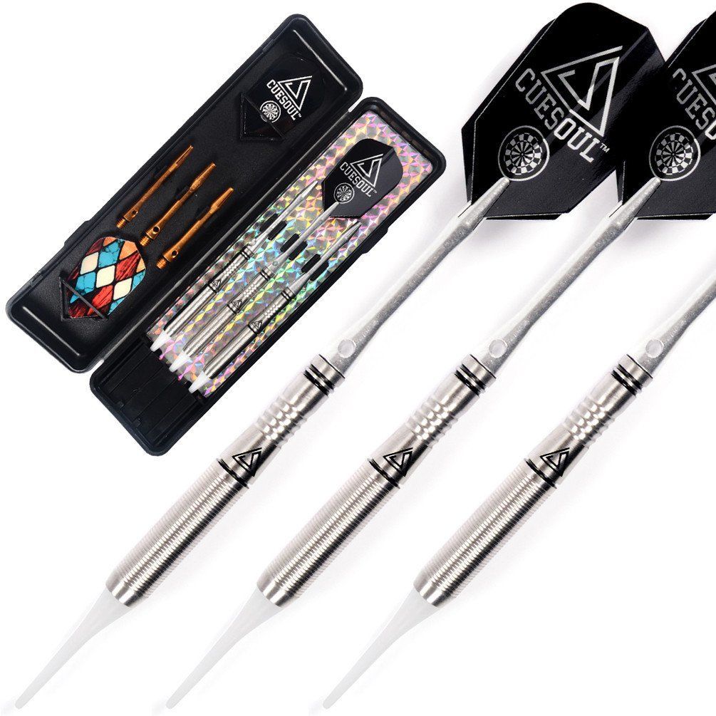 CUESOULソフトチップタングステンダーツ - 精密バレル16グラム、85％タングステンダーツセット