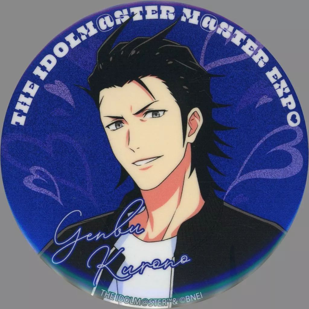 中古】バッジ・ビンズ 黒野玄武 公式φ75mmグリッター缶バッジ