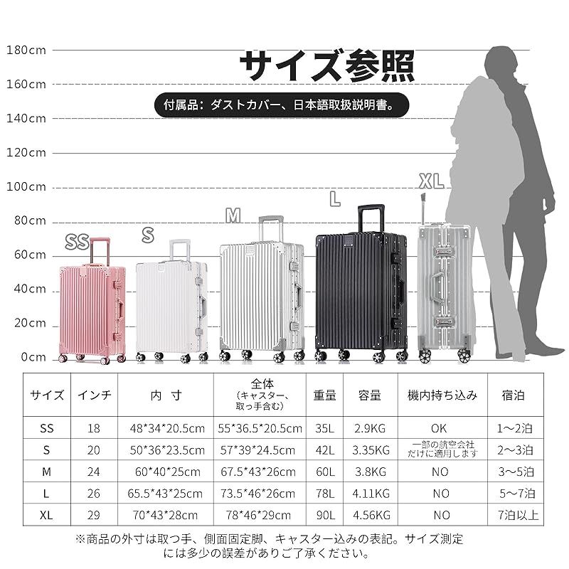 Airmood] スーツケース アルミフレーム キャリーケース 機内持ち込み