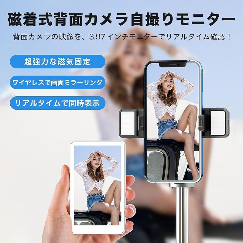 自撮りモニター ミラーリング スマホ用 iOS/Android機種対応 ブラック Amazon.co.jp: JEVDES iPhone用自撮りモニター 4K1080P 輝度調整