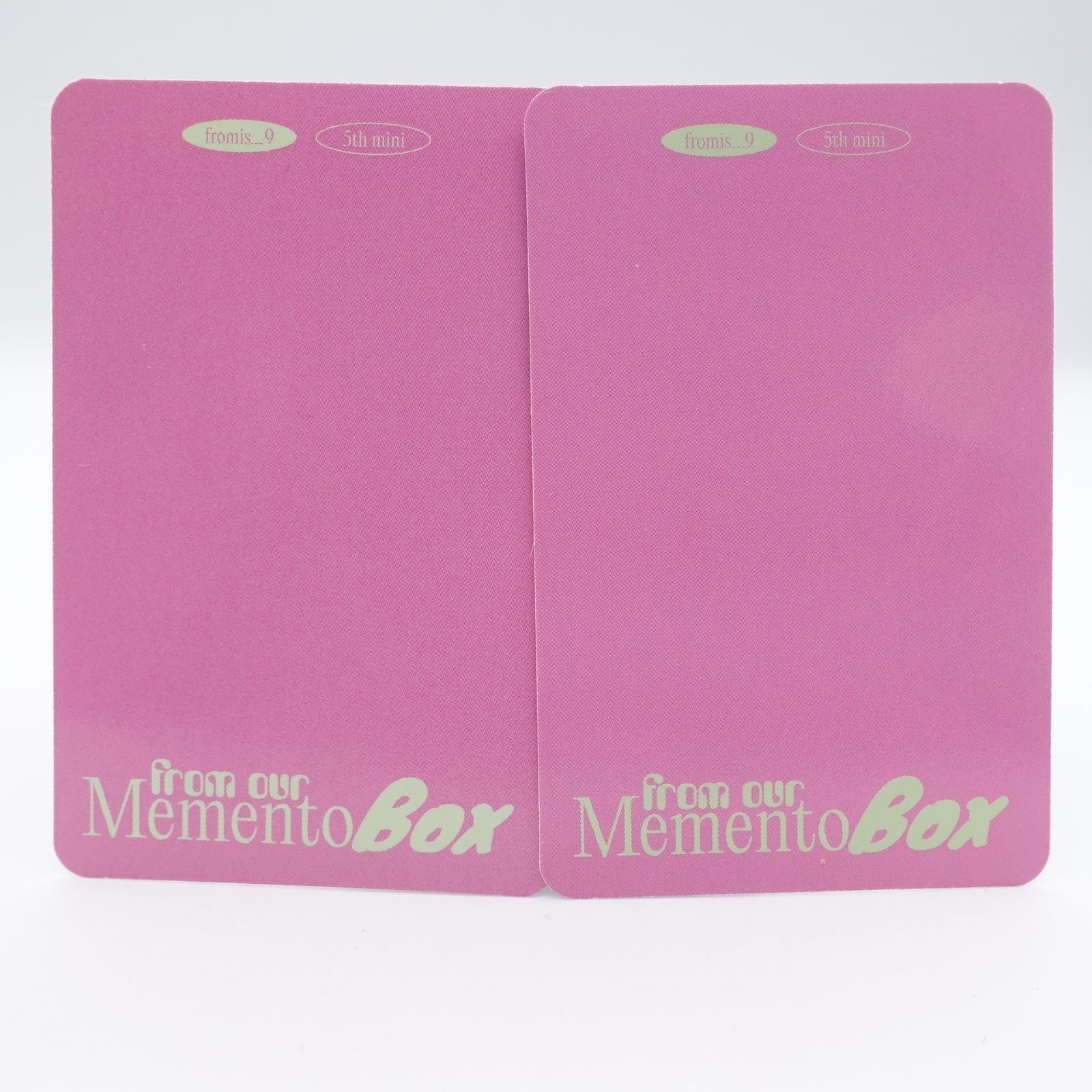 fromis_9 プロミ チェヨン サノク トレカ Memento box fromis_9