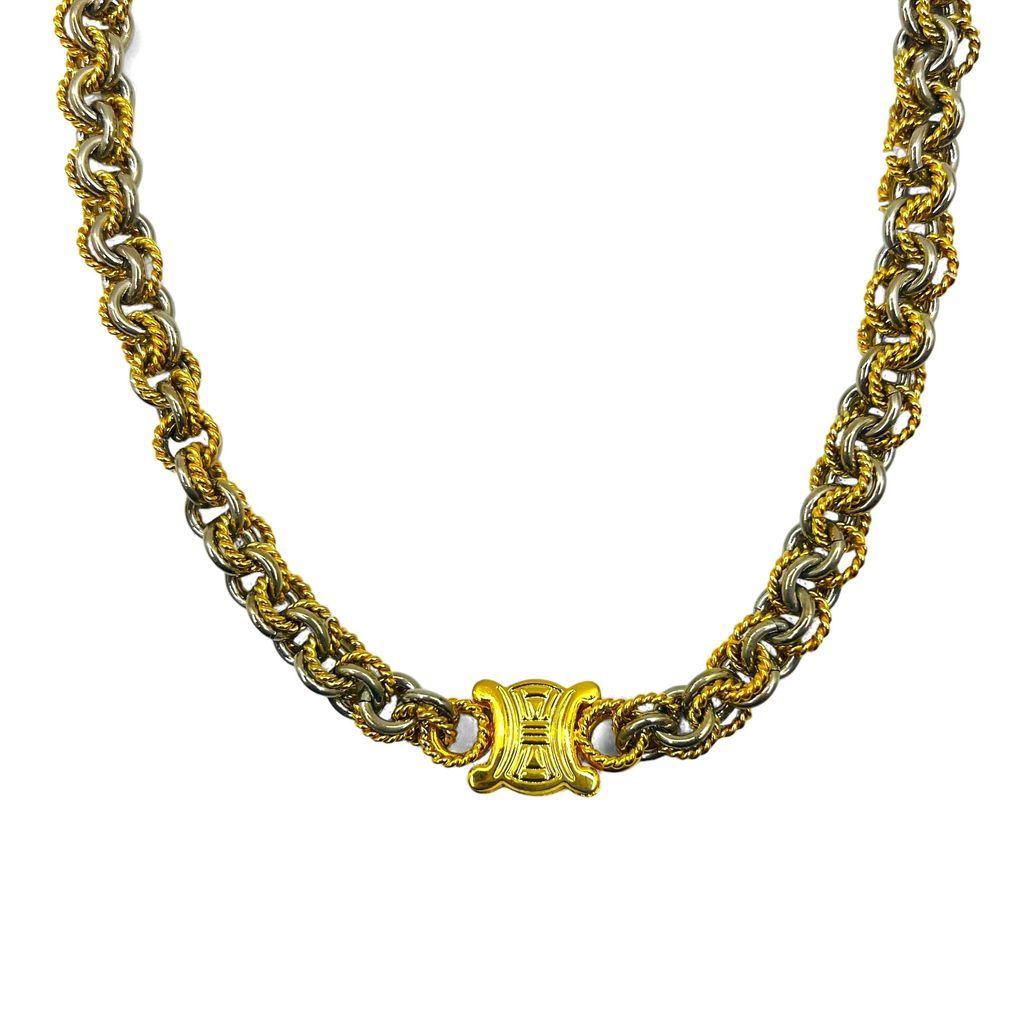 【美品】セリーヌ ネックレス チョーカー スター ボール ゴールド ヴィンテージ CELINE セリーヌ ネックレス チョーカー ゴールド ヴィンテージ 美品