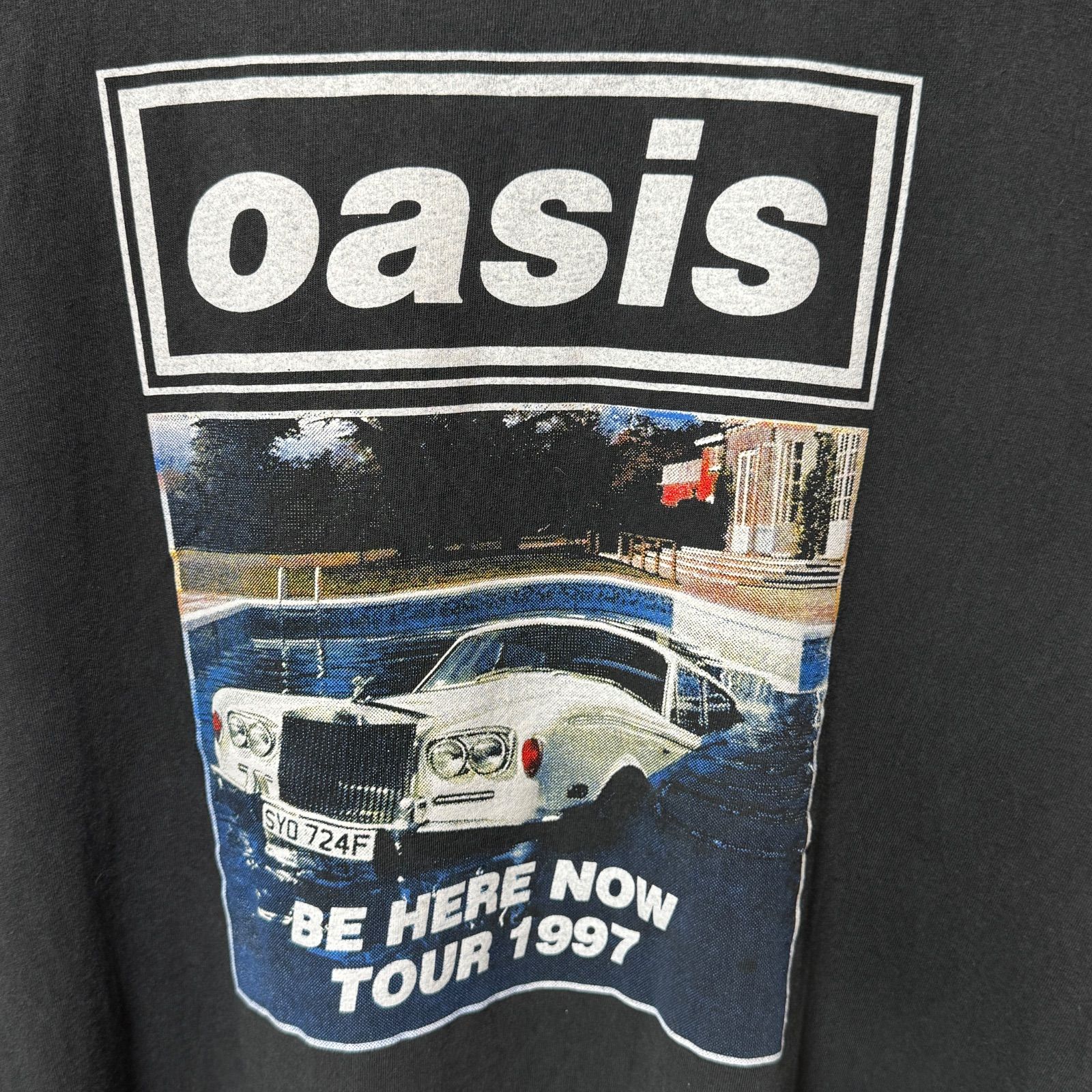 オアシス Tシャツ XLサイズ ブラック ブロッカム BROCUM バンド T
