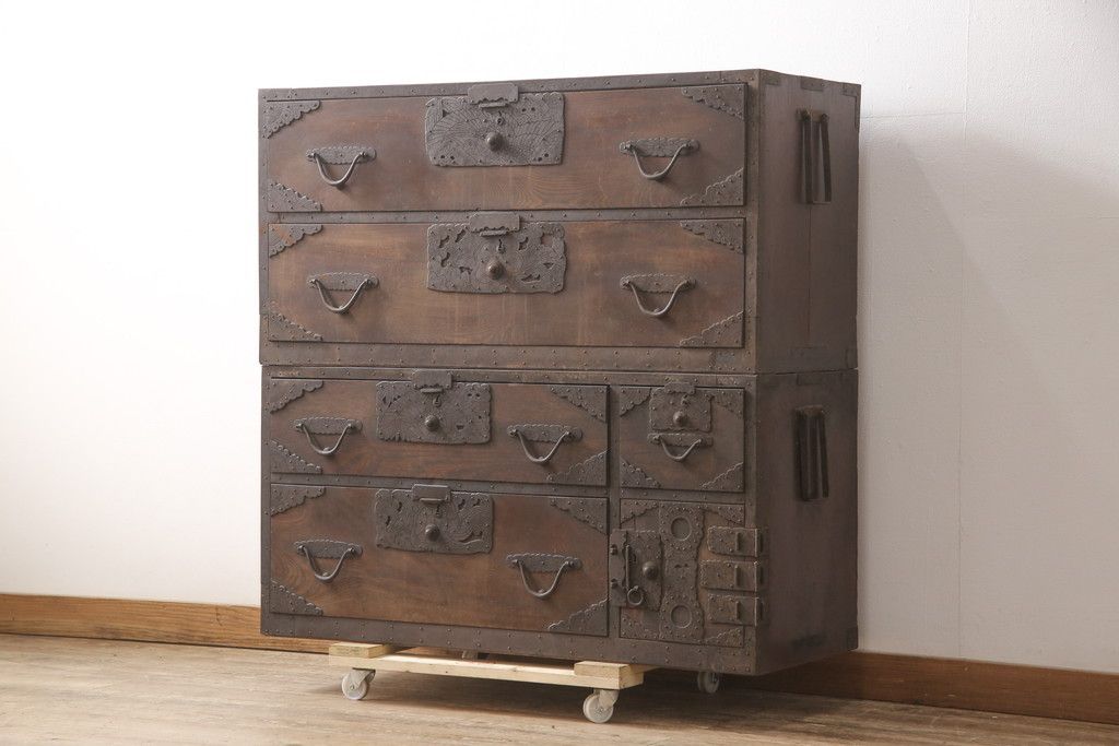 岩谷堂箪笥 4段 ダークブラウン 岩谷堂箪笥