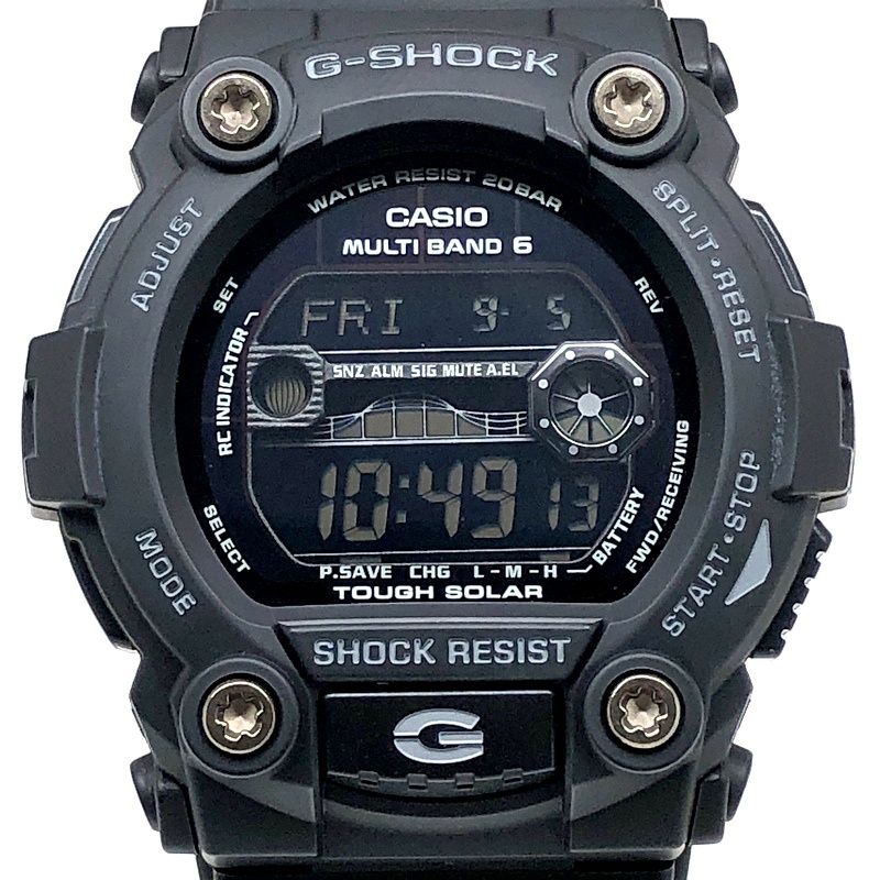G-SHOCK　GW-7900B　電波ソーラー時計　タイドグラフ オールブラック 楽天市場】CASIO カシオ G-SHOCK 電波ソーラー 腕時計 ブラック