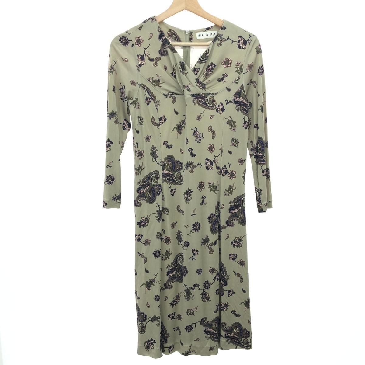 SCAPA スキャパ シルクカシュクールワンピース サイズ:38