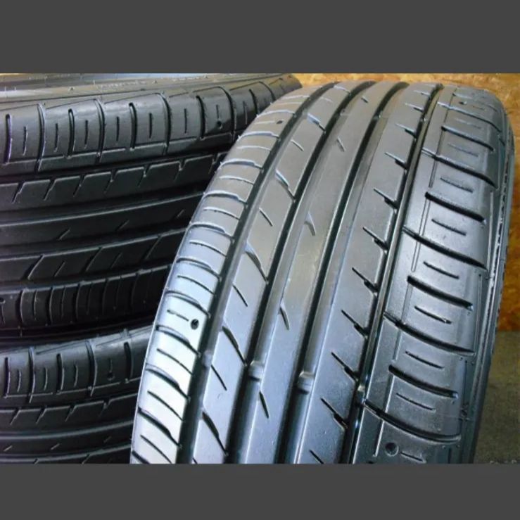 A-2760)本州送料無料 超バリ山 215/55R17 4本 ファルケン 中古