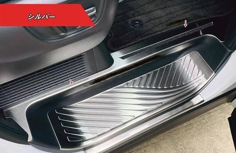 レクサス LM300h LM500h用 ステンレス ドアスカッフプレート 内側用 4個セット 3色選択可