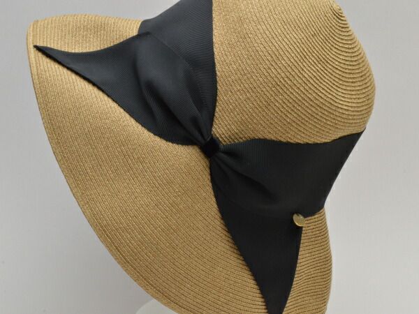 アシーナニューヨーク ペーパーハット 麦わら帽子 つば広 日本製